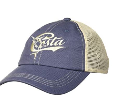 Costa Del Mar Retro Trucker Hat with Snap Closure, Blue/Stone…O/S