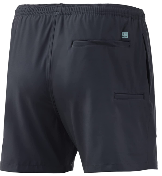 HUK Men’s Volley 5.5″ Elastic Waist QuickDry Swim Shorts C&R Ski/Outdoor