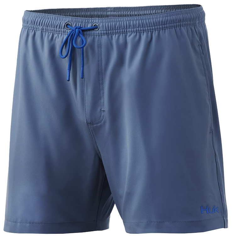 HUK Men’s Volley 5.5″ Elastic Waist QuickDry Swim Shorts C&R Ski/Outdoor