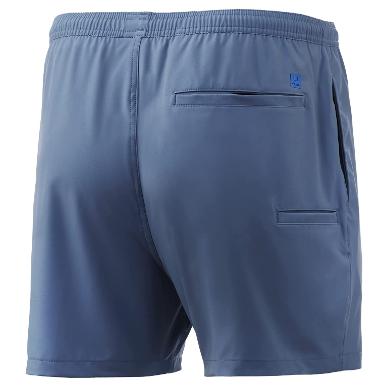 HUK Men’s Volley 5.5″ Elastic Waist QuickDry Swim Shorts C&R Ski/Outdoor