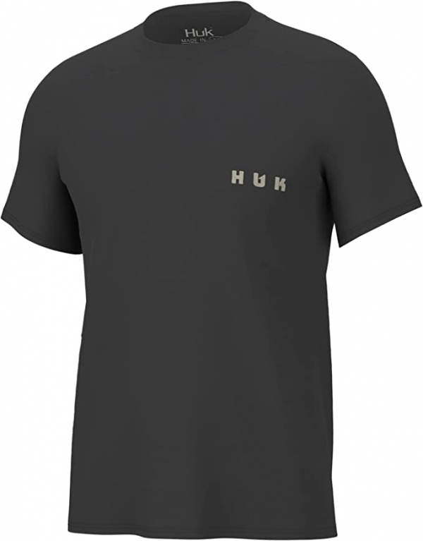 HUK Men's Standard Short Sleeve Performance Tee, Fishing T-Shirt, Moon  Trout-Volcanic Ash